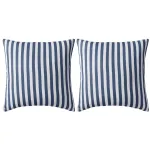 Perne de exterior, 2 buc., imprimeu dungi, 45x45 cm, bleumarin GartenMobel Dekor