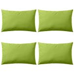 Perne de exterior, 4 buc., verde măr, 60 x 40 cm GartenMobel Dekor