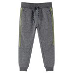 Pantaloni de trening pentru copii, gri melanj, 140 GartenMobel Dekor