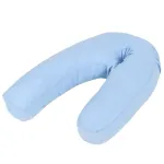 Pernă de sarcină în formă de J, albastru, 54x(36-43) cm GartenMobel Dekor