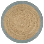 Covor manual cu margine măslinie, 150 cm, iută GartenMobel Dekor