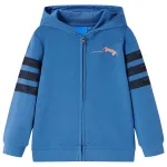Hanorac de copii cu glugă, albastru,128 GartenMobel Dekor