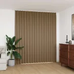 Draperie opacă, gri taupe, 290 x 245 cm, cu cârlige GartenMobel Dekor