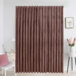 Draperie opacă, roz antichizat, 290x245 cm, catifea, cu cârlige GartenMobel Dekor