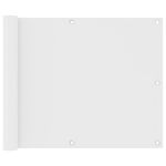 Paravan de balcon, alb, 75 x 300 cm, țesătură oxford GartenMobel Dekor