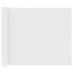 Paravan de balcon, alb, 75 x 600 cm, țesătură oxford GartenMobel Dekor