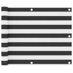 Paravan de balcon, antracit și alb, 75x300 cm, țesătură oxford GartenMobel Dekor