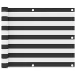 Paravan de balcon, antracit și alb, 75x500 cm, țesătură oxford GartenMobel Dekor