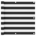 Paravan de balcon, antracit și alb, 90x300 cm, țesătură oxford GartenMobel Dekor