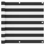 Paravan de balcon, antracit și alb, 90x400 cm, țesătură oxford GartenMobel Dekor