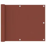 Paravan de balcon, cărămiziu, 75x500 cm, țesătură oxford GartenMobel Dekor