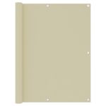 Paravan de balcon, crem, 120 x 500 cm, țesătură oxford GartenMobel Dekor