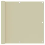 Paravan de balcon, crem, 90x500 cm, țesătură oxford GartenMobel Dekor