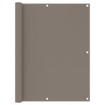 Paravan de balcon, gri taupe, 120x400 cm, țesătură oxford GartenMobel Dekor