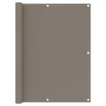 Paravan de balcon, gri taupe, 120x400 cm, țesătură oxford GartenMobel Dekor