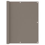 Paravan de balcon, gri taupe, 120x500 cm, țesătură oxford GartenMobel Dekor