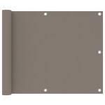 Paravan de balcon, gri taupe, 75x500 cm, țesătură oxford GartenMobel Dekor