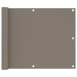 Paravan de balcon, gri taupe, 75x500 cm, țesătură oxford GartenMobel Dekor