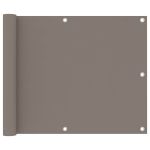 Paravan de balcon, gri taupe, 75x600 cm, țesătură oxford GartenMobel Dekor