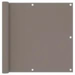 Paravan de balcon, gri taupe, 90x300 cm, țesătură oxford GartenMobel Dekor