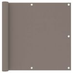 Paravan de balcon, gri taupe, 90x300 cm, țesătură oxford GartenMobel Dekor