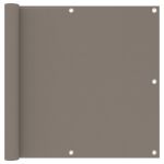 Paravan de balcon, gri taupe, 90x500 cm, țesătură oxford GartenMobel Dekor