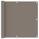 Paravan de balcon, gri taupe, 90x500 cm, țesătură oxford GartenMobel Dekor
