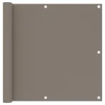 Paravan de balcon, gri taupe, 90x600 cm, țesătură oxford GartenMobel Dekor