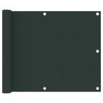 Paravan de balcon, verde închis, 75x400 cm, țesătură oxford GartenMobel Dekor