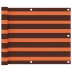 Paravan de balcon portocaliu/maro 75 x 500 cm țesătură oxford GartenMobel Dekor