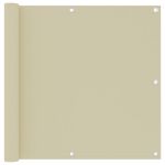 Paravan pentru balcom, crem, 90x300 cm, țesătură oxford GartenMobel Dekor