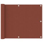 Paravan pentru balcon, cărămiziu, 75x300 cm, țesătură oxford GartenMobel Dekor