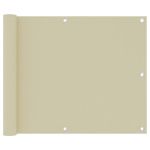 Paravan pentru balcon, crem, 75x500 cm, țesătură oxford GartenMobel Dekor