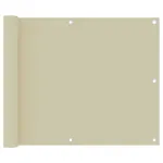 Paravan pentru balcon, crem, 75x500 cm, țesătură oxford GartenMobel Dekor