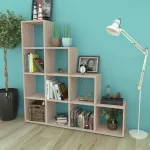 Bibliotecă în trepte / Raft de expunere 142 cm Stejar GartenMobel Dekor