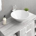 Chiuvetă ceramică rotundă, 2 buc. (Nu se vinde individual) GartenMobel Dekor