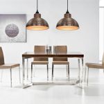 Lustre semisferice de culoare arămie, 2 buc. GartenMobel Dekor