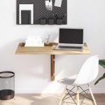 Masă de perete pliabilă, culoare stejar, 100 x 60 cm GartenMobel Dekor