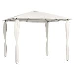 Pavilion cu huse pentru stâlpi, crem, 3x3x2,6 m, 160 g/m² GartenMobel Dekor