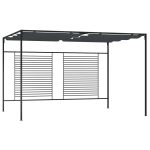 Pavilion cu acoperiș retractabil, antracit, 4x3x2,3 m, 180 g/m² GartenMobel Dekor