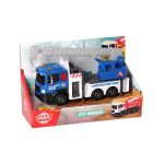 DICKIE TOYS CITY WORKER  VEHICUL DE CONSTRUCTII CU LUMINI SI SUNETE MACARA ALBASTRU 17CM SuperHeroes ToysZone