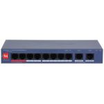 Switch 10 porturi, 8x PoE 100Mbps, 2x RJ-45 GB, 110W, Watchdog, cu management, Dahua CS4010-8ET2GT-110 SafetyGuard Surveillance