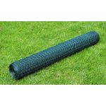 Plasă de sârmă găini, verde, 25 x 0,75 m, cu înveliș PVC GartenMobel Dekor