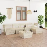 Set mobilier grădină din paleți, 6 piese, lemn de molid tratat GartenMobel Dekor