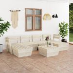 Set mobilier grădină din paleți, 7 piese, lemn de molid tratat GartenMobel Dekor