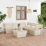 Set mobilier pentru grădină, 6 piese, lemn de molid tratat GartenMobel Dekor