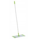 Nivelator manual gazon si teren cu cap lat din otel si aluminiu, 60x25 cm, maner 164 cm, verde Household NewTrend