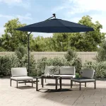 Pânză de schimb umbrelă de soare tip consolă, albastru, 350 cm GartenMobel Dekor