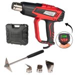 Pistol aer cald 2000W 2trepte LCD 5 accesorii valiza RD-HG28 Raider Power Tools 074316 HardWork ToolsRange