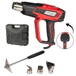 Pistol aer cald 2000W 2trepte t° regl. 5 acc. valiza RD-HG27 Raider Power Tools 074315 HardWork ToolsRange
